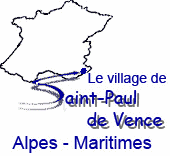 Saint-Paul de Vence se situe dans les Alpes-Maritimes en France