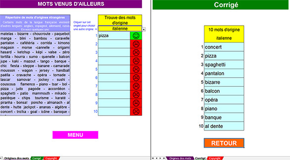 Mots venus d'ailleurs