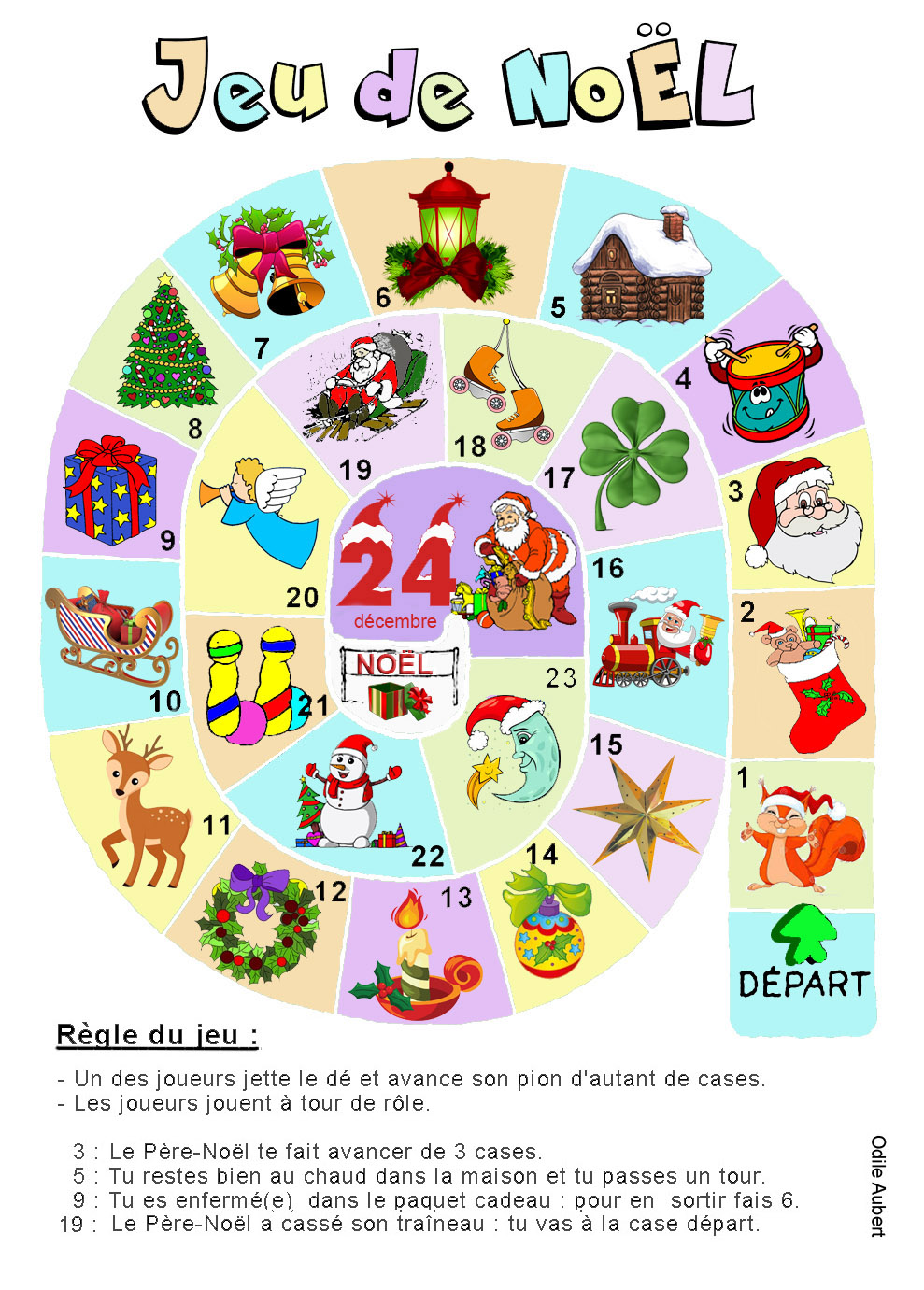 Jeu de Noël Odile Aubert 2020