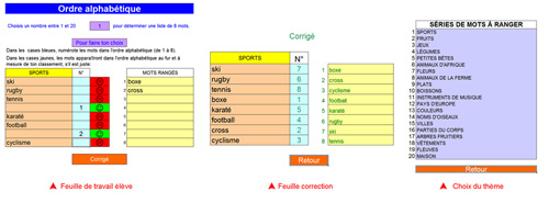 Ordre alphabétique